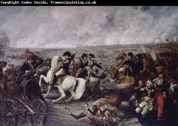 unknow artist Napoleon in battle wide Wagram